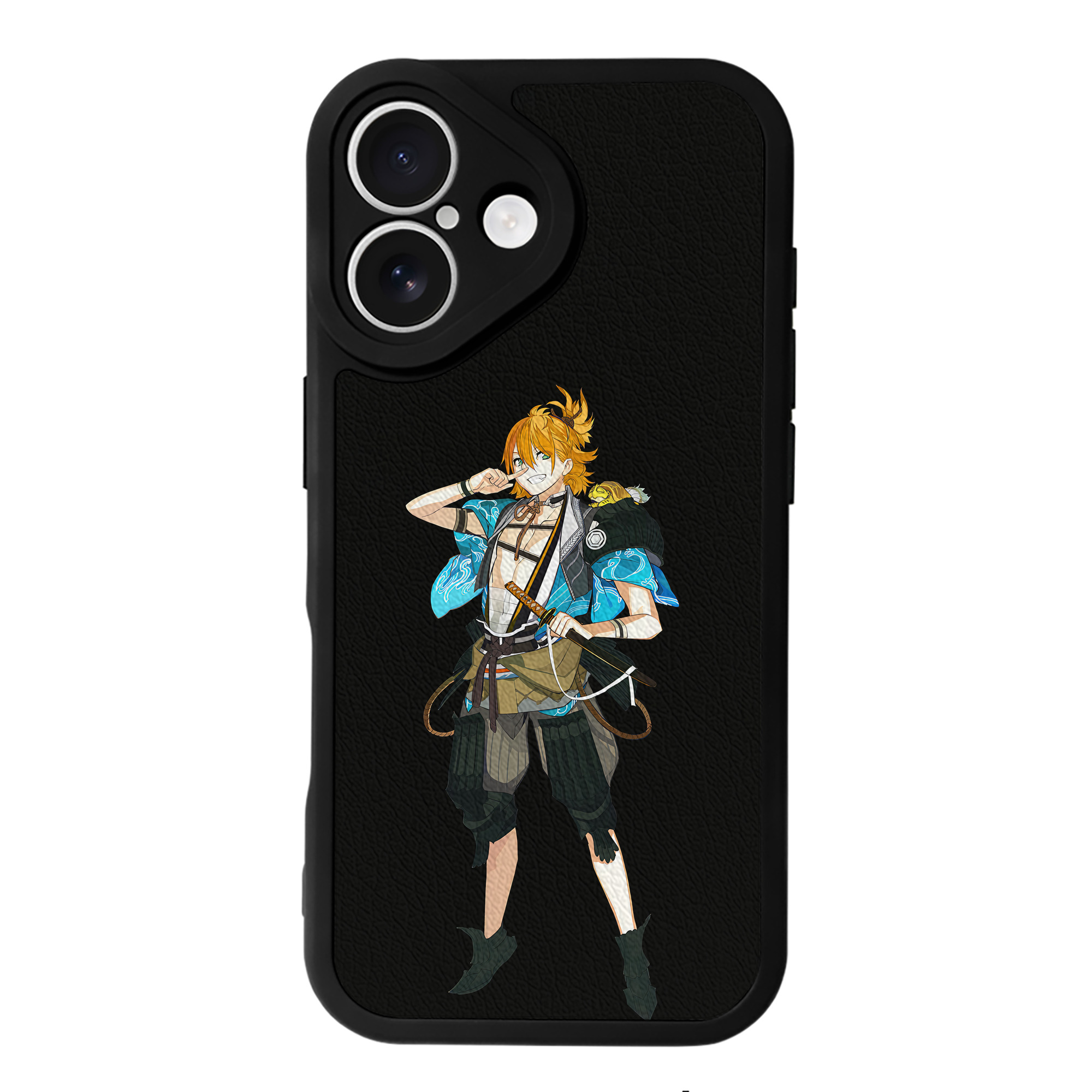 （画像用） 刀剣乱舞 Touken Ranbu 【iPhone 16シリーズ対応】シリコンスマホケース（レザー調） 材質：シリコン